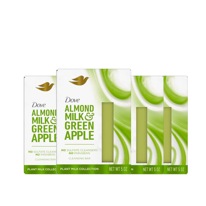Dove plant milk front packaging showing moisturizing almond milk benefits