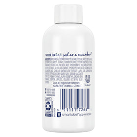 Dove Refreshing Cucumber and Green Tea lather provides a luxurious shower experience.