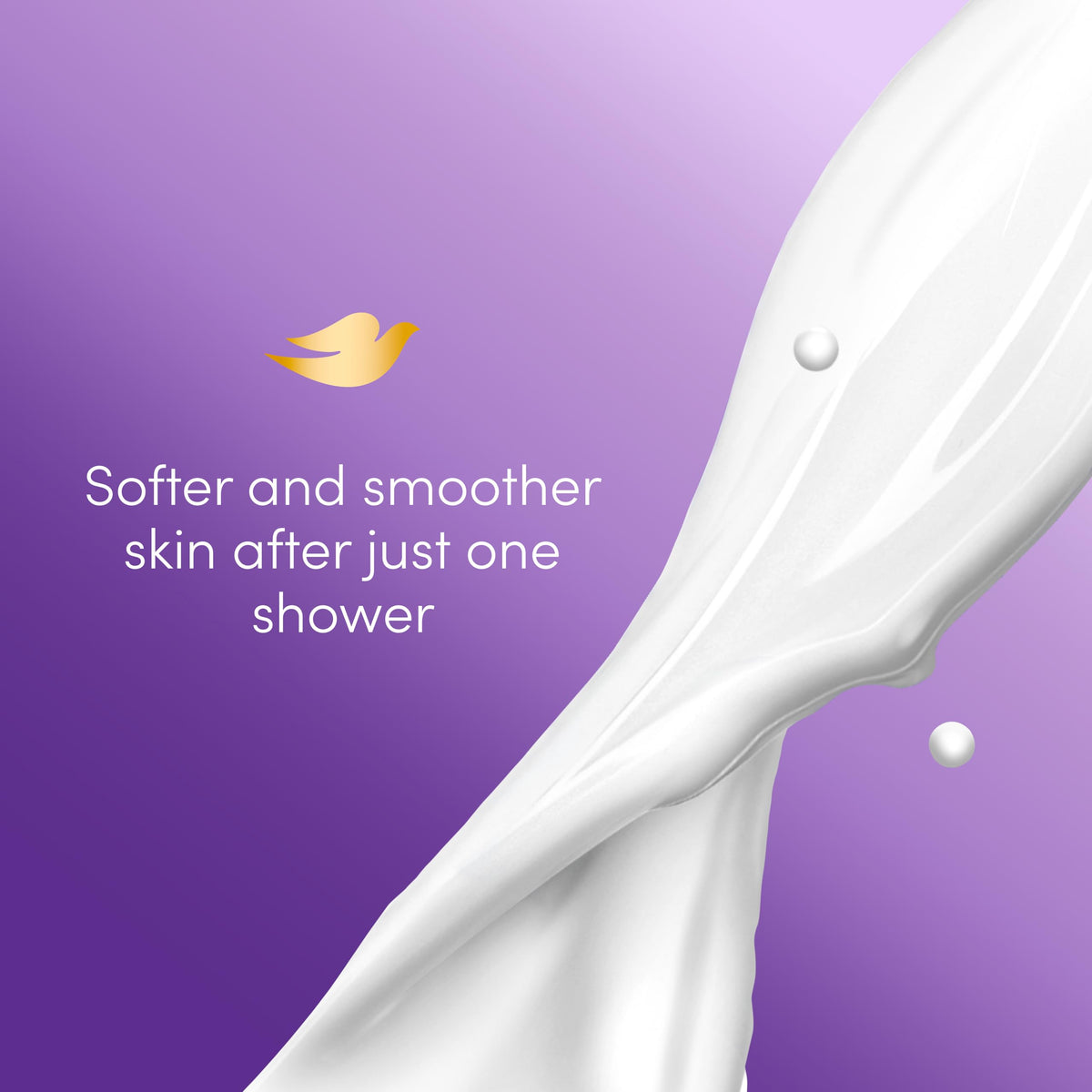 Inviting Dove Jasmine & Coconut Milk scent supports a soothing shower