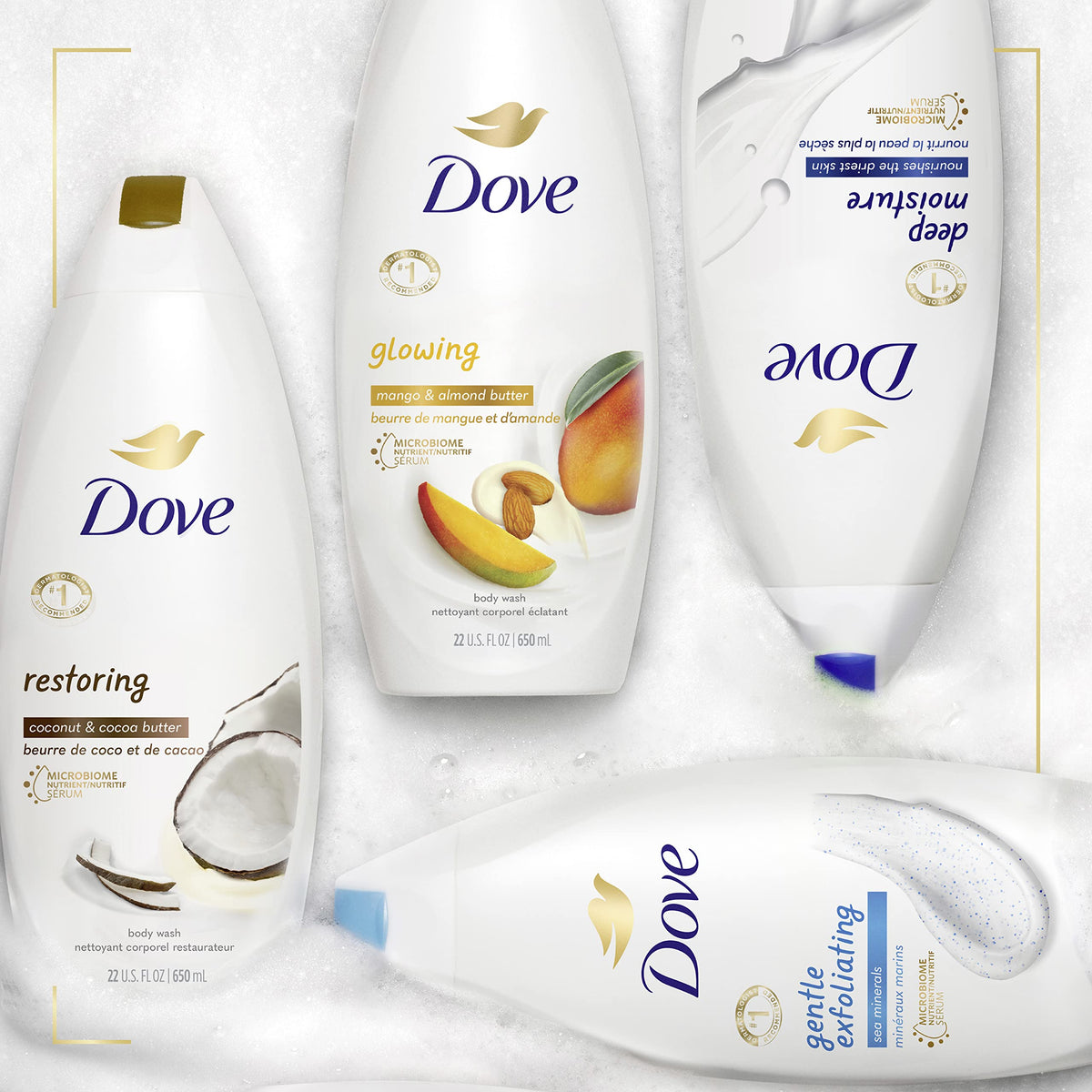 Dove Restoring cruelty-free PETA certification signals ethical skincare choice.