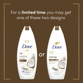 Dove Restoring hand lather demonstrates creamy foam that pampers dry skin.