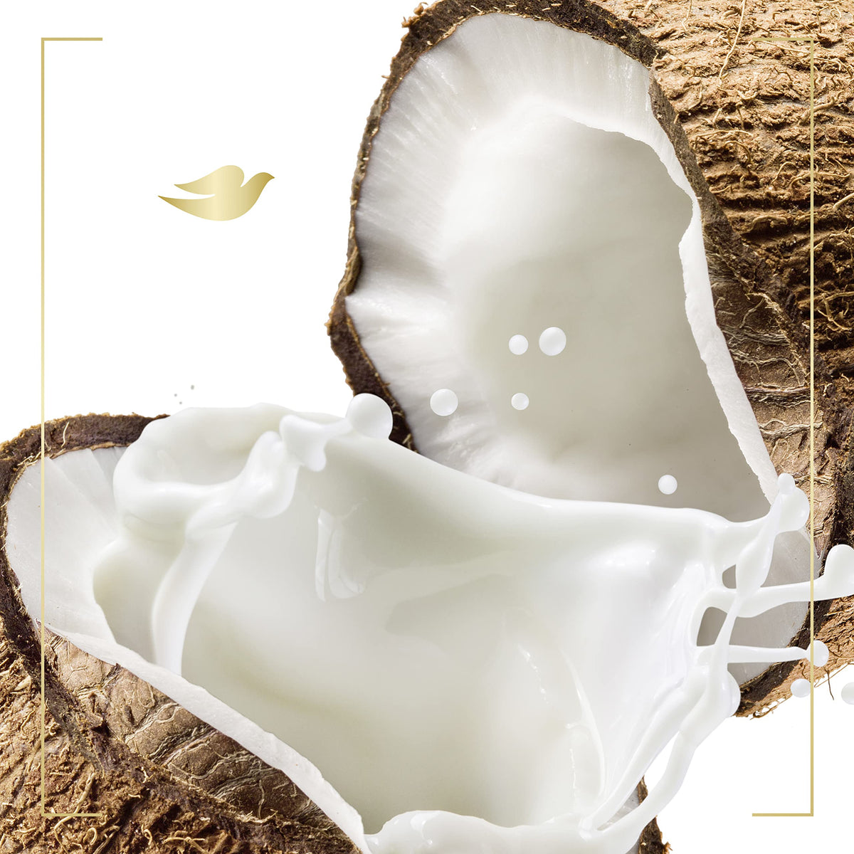 Dove Restoring recycled plastic bottle emphasizes sustainability and responsible packaging.