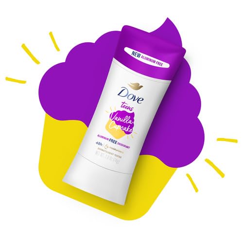 Dove Teens deodorant stick glides on smoothly for quick, comfortable use.