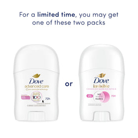 Dove Trial and Travel Size deodorant pack for on-the-go freshness.