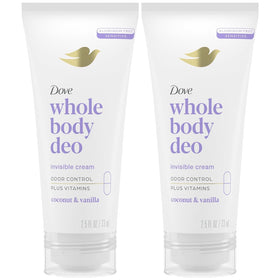 Dove Whole Body Deo aluminum-free coconut-vanilla bottle for all-day freshness