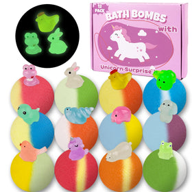 DOVIPE Kids Bath Bombs with surprise toy inside for magical bath moments