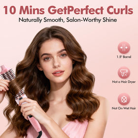 Dovza Blowout Boost side view demonstrating hair-wrapping action for smooth curls.