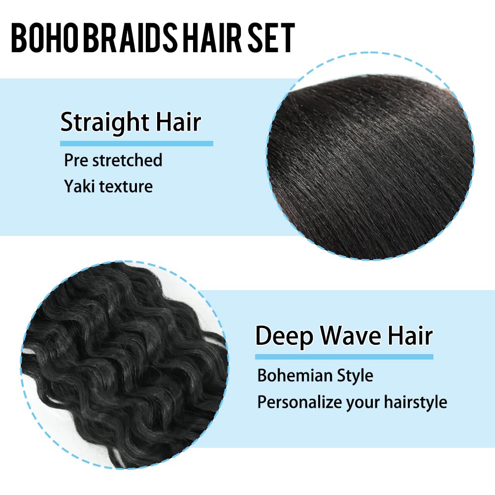 Doxken EZ Braid wavy hair detail highlighting soft, lightweight fibers.