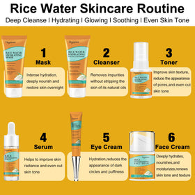 DOYEEWO Skin Care Set 7Pcs serum bottle emphasizes nourishing hydration for glow.