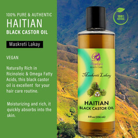 Doyleys Castor Oil massage application on skin for soothing rituals.