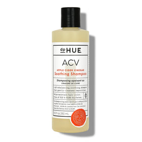 dpHUE ACV Soothing Shampoo bottle front, gentle cleansing for color-treated hair and scalp comfort