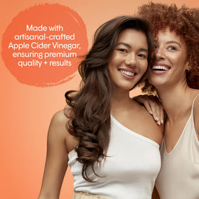 dpHUE Apple Cider Vinegar Hair Rinse demonstrates color protection for color-treated hair