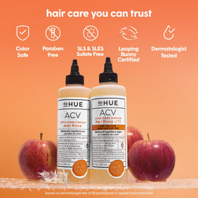 dpHUE Apple Cider Vinegar Hair Rinse post-workout refresh removes sweat and buildup