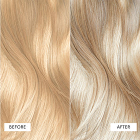 dpHUE Color Dream Cool Blonde shine closeup highlights radiant color reflection.
