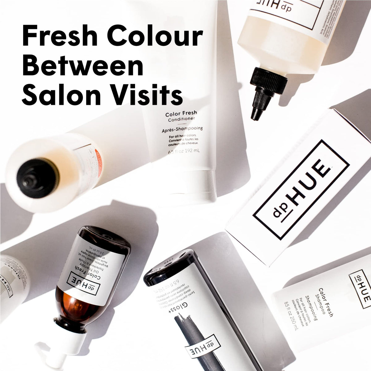 Diverse users with blonde and brunette hair enjoying refreshed color.