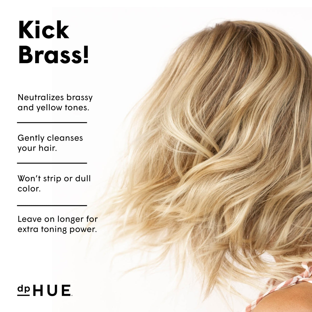 dpHUE Cool Blonde Shampoo rich lather close-up preserving cool blonde tones