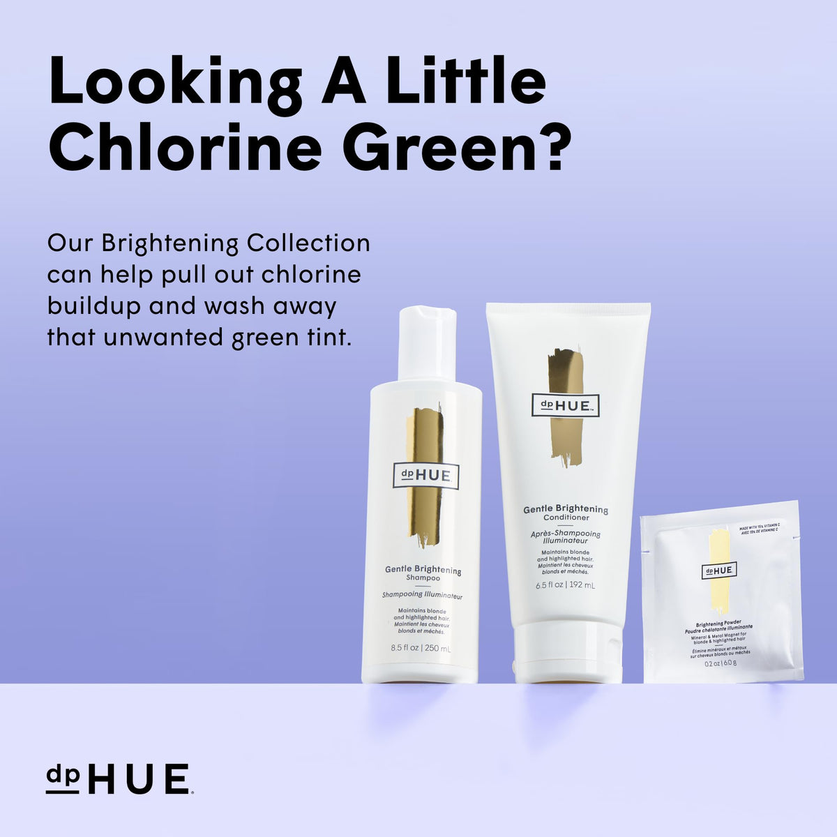 dpHUE Gentle Brightening Shampoo floral scent enhances daily routine.