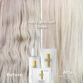 dpHUE Gentle Brightening Shampoo hair glow after use.