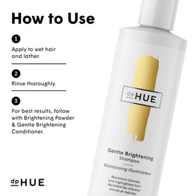 dpHUE Gentle Brightening Shampoo vegan cruelty-free care for hair.