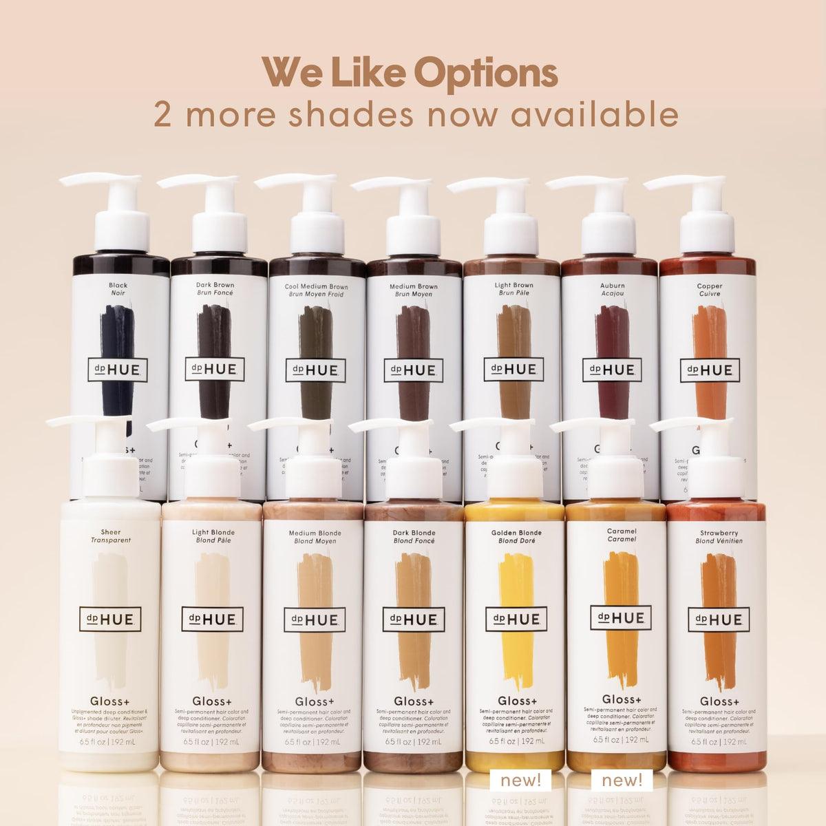dpHUE Gloss+ Golden Blonde results in defined, multi-dimensional tone without harsh chemicals.