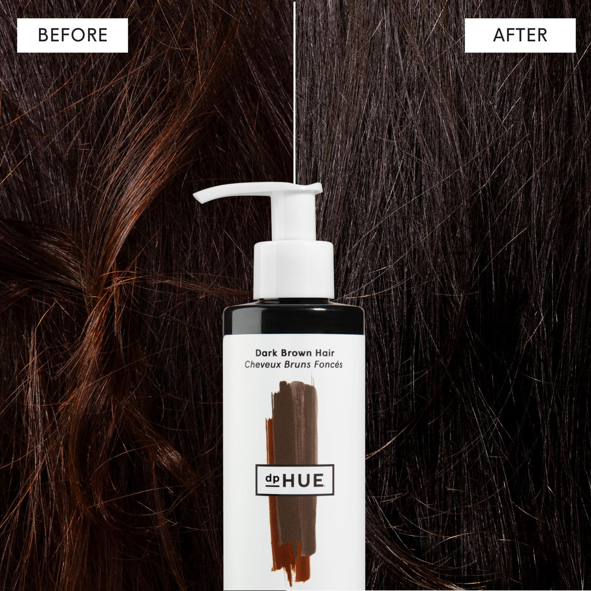 dpHUE Gloss+ leaves hair soft and shiny after a 5-minute treatment