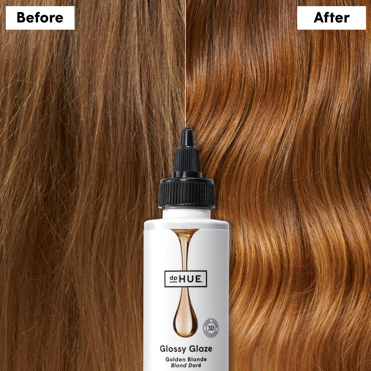 dpHUE Glossy Glaze 3D pigment provides a subtle color hint.