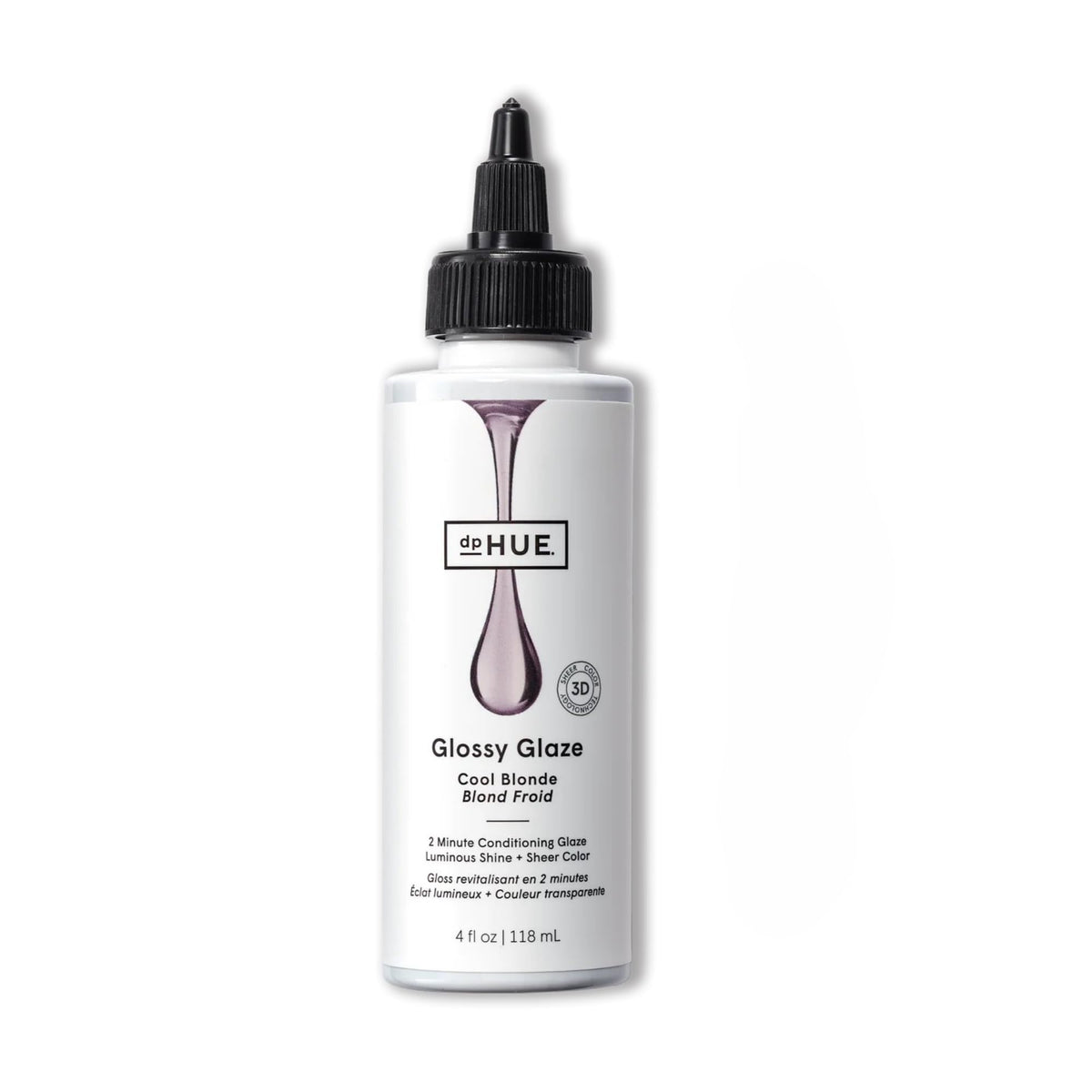 dpHUE Glossy Glaze Cool Blonde bottle ready for in-shower shine benefits