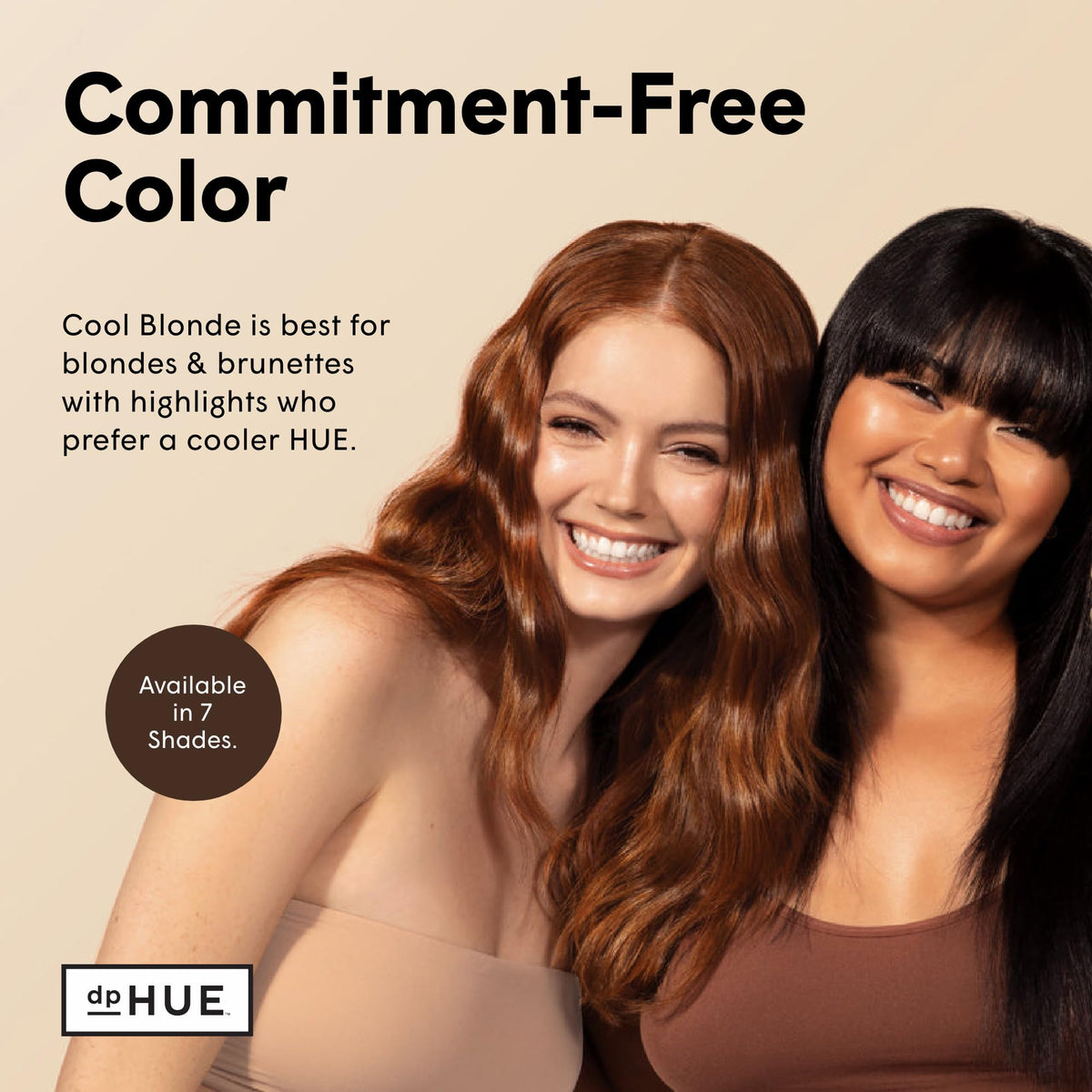 dpHUE Glossy Glaze Cool Blonde close-up showcases glossy finish on hair