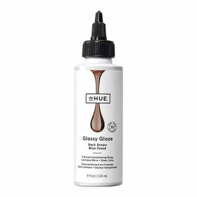 dpHUE Glossy Glaze bottle close-up shows a rich dark brown shade for luminous shine.