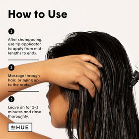 dpHUE Glossy Glaze mid-lengths to ends for even coverage.