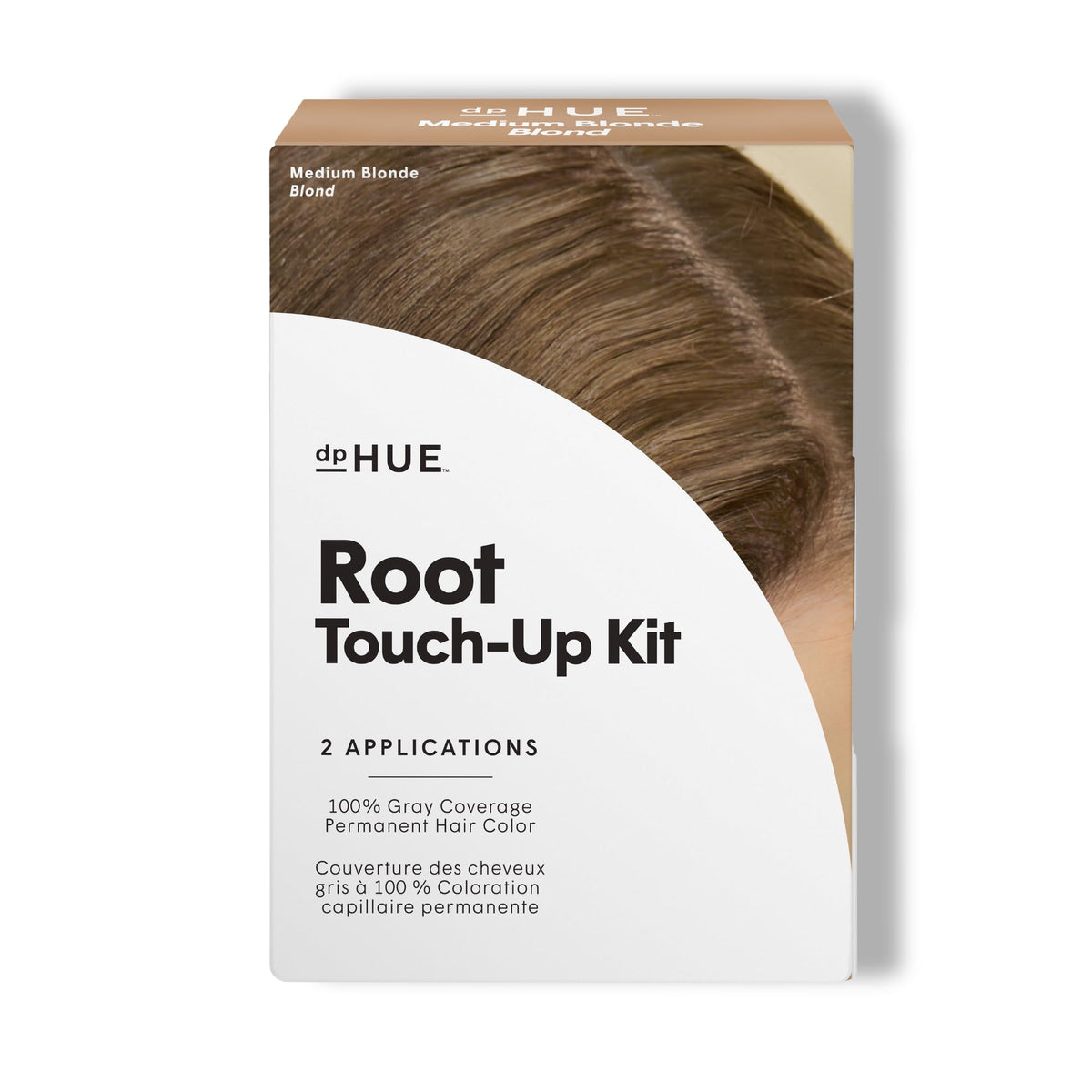 dpHUE Root Touch-Up Kit Medium Blonde packaging ready for at-home color touch-ups
