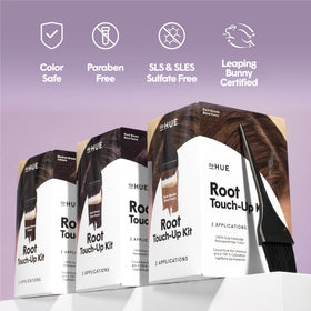 dpHUE Root Touch-Up Kit Medium Blonde protective gloves for clean application