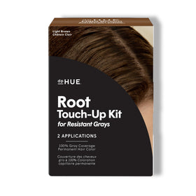 dpHUE Root Touch-Up Kit bottle close-up showing creamy formula for grays