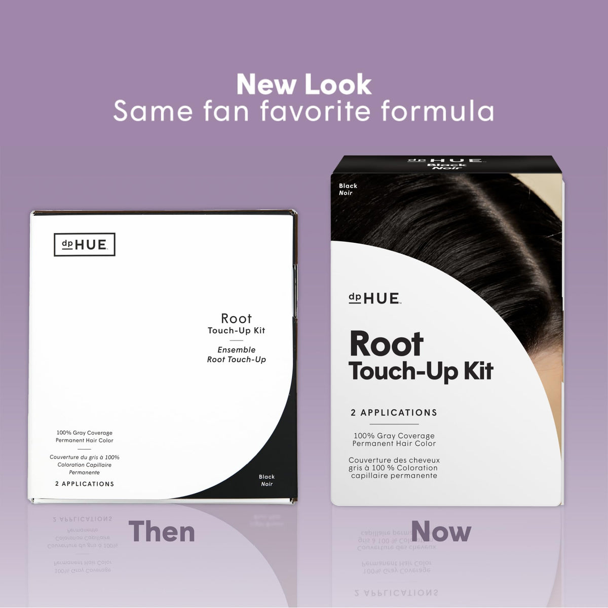 dpHUE Root Touch-Up packaging box showing convenient at-home kit