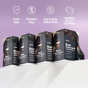 dpHUE application result close up demonstrates seamless gray concealment