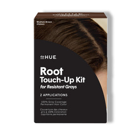 dpHUE Root Touch-Up bottle demonstrates creamy formula for resistant gray coverage