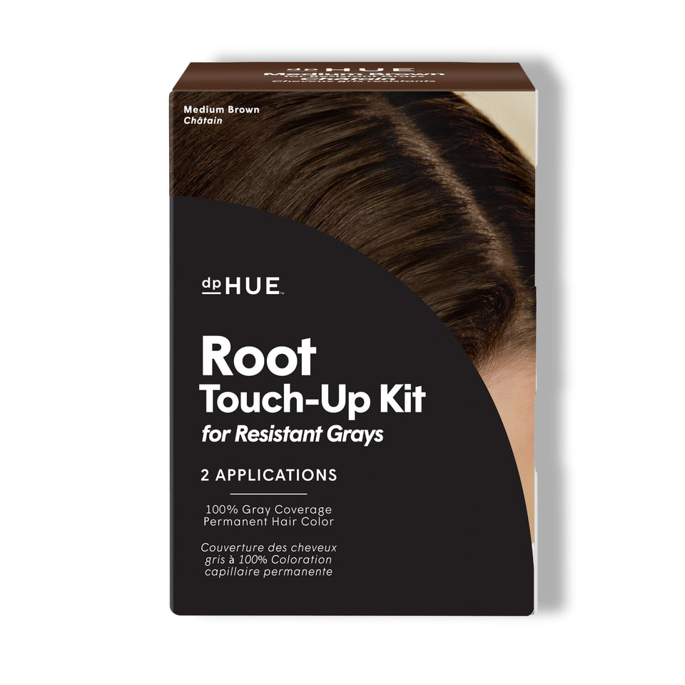 dpHUE Root Touch-Up bottle demonstrates creamy formula for resistant gray coverage