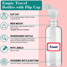 DPLASKA leakproof bottle mouth and flip cap prevent spills during travel