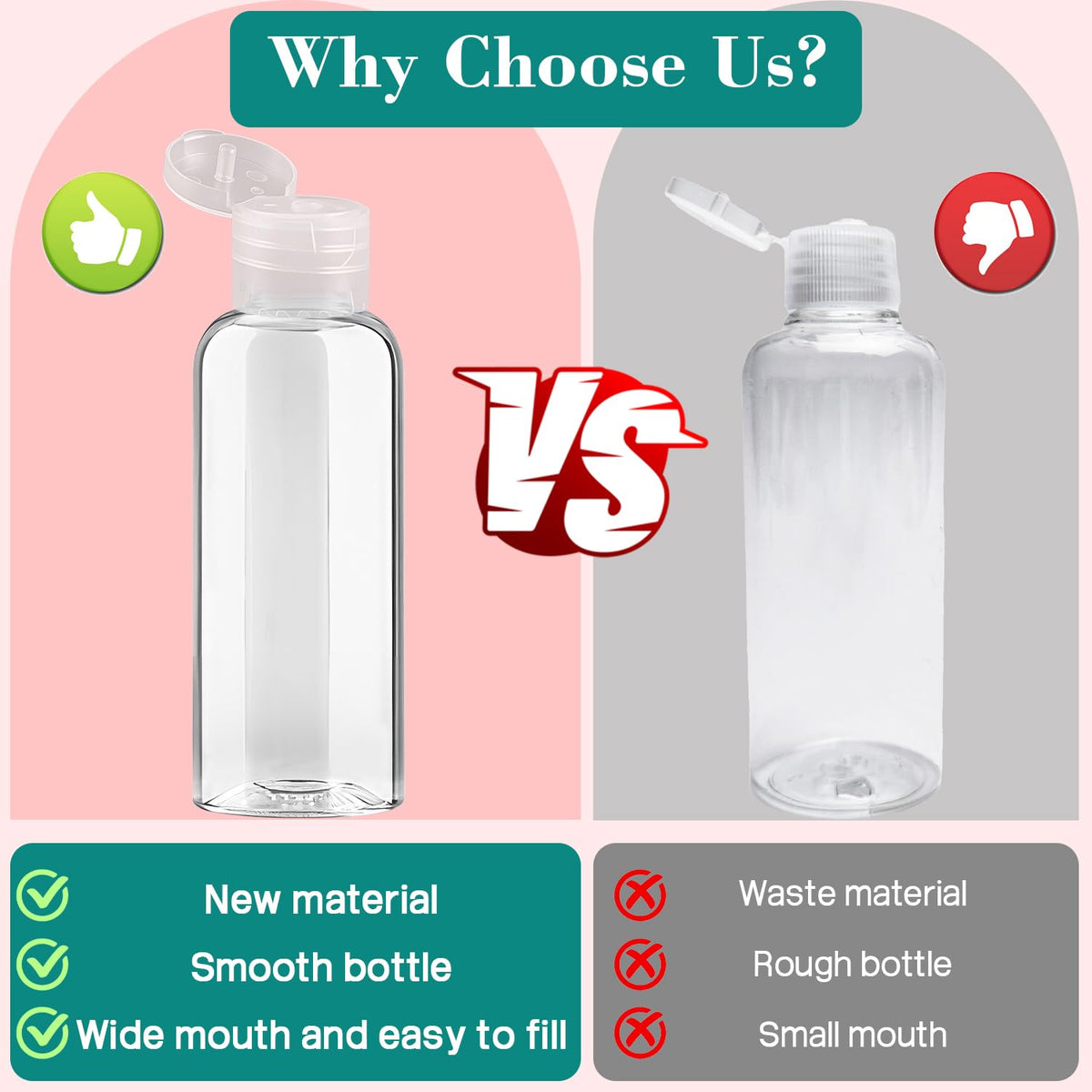 DPLASKA TSA approved travel bottles ideal for carry-on use