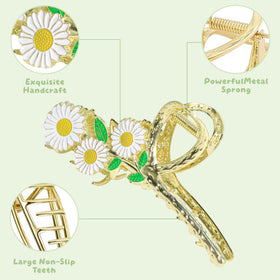 DPWCVM lily flower clip adds delicate charm while keeping hair neatly in place.