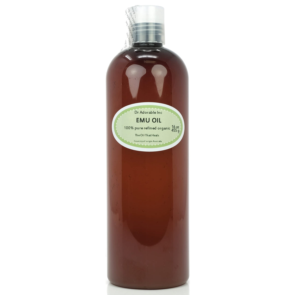 Dr Adorable Creamy Emu Oil bottle highlights rapid hydration for hydrated skin