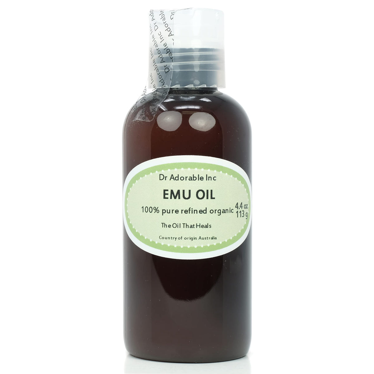 Dr Adorable Emu Oil bottle 4oz for smooth hydration