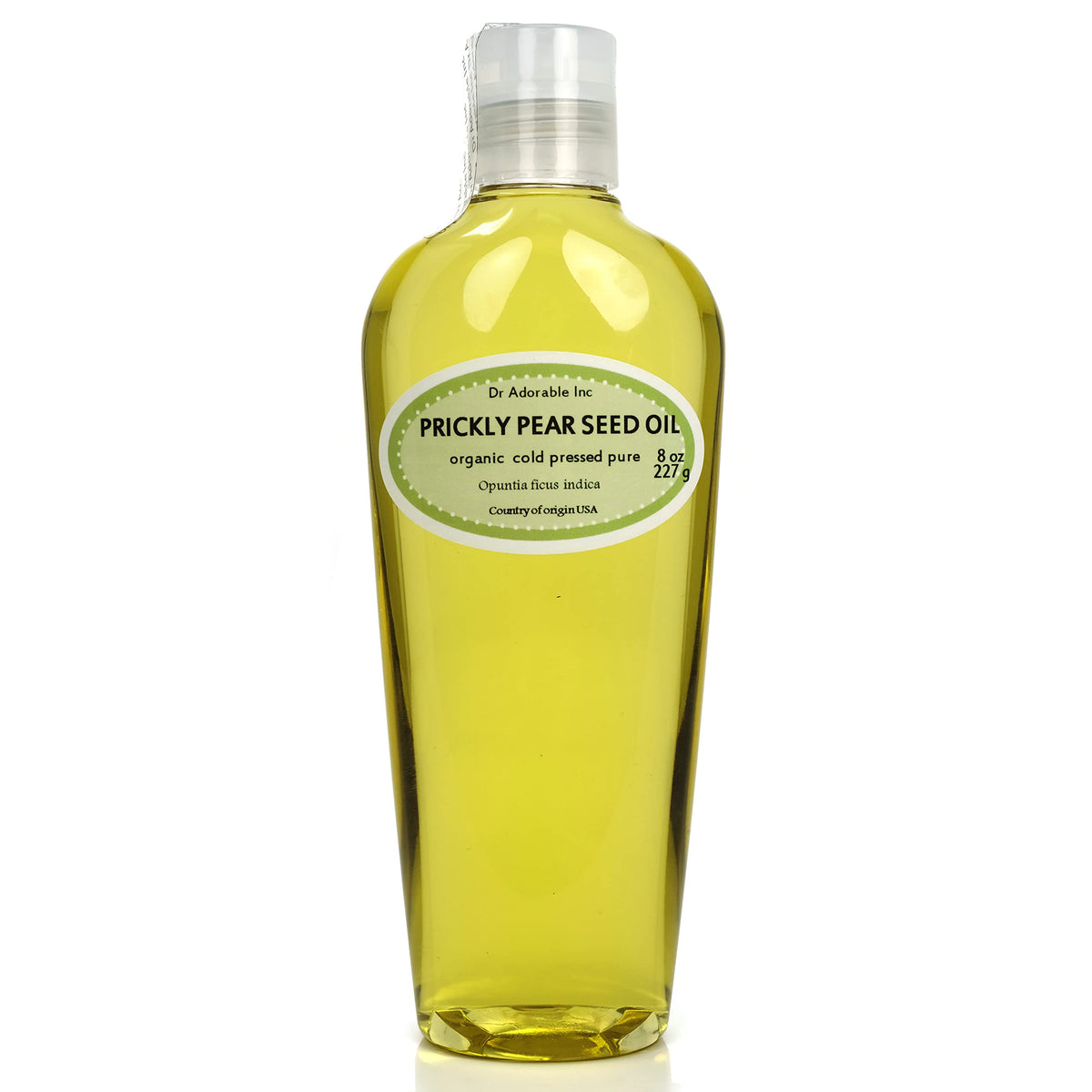 Dr Adorable prickly pear seed oil bottle for skin and hair hydration.