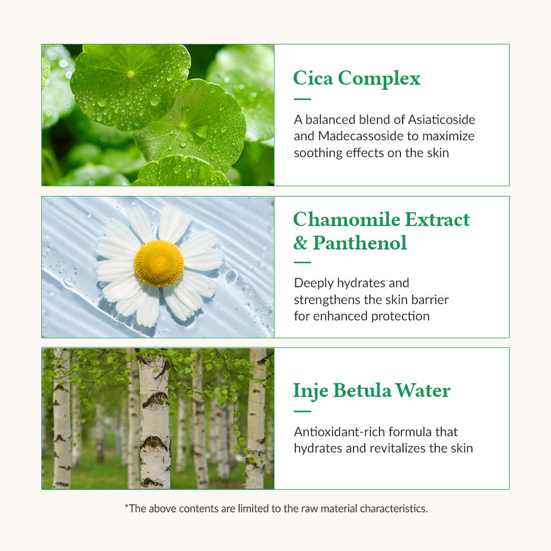 Dr.Althea Cushion Veil cica complex bottle highlights calming ingredients