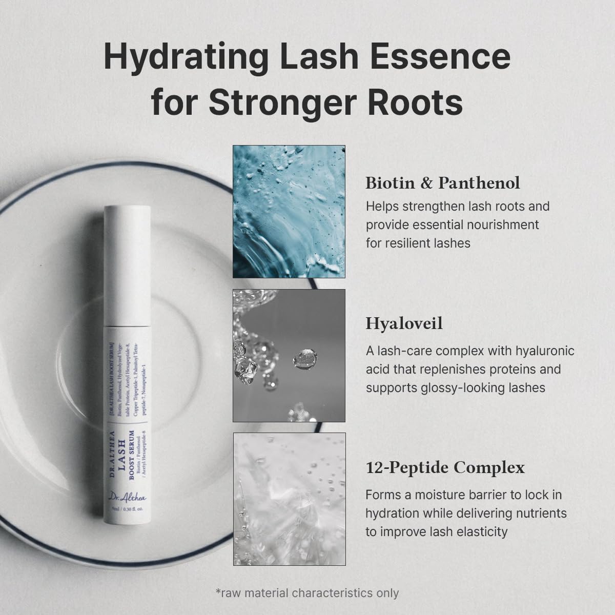 Dr.Althea Lash Boost Serum applicator brush ready for use