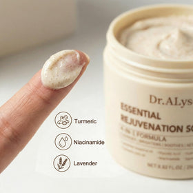 Dr.ALysc Rich creamy texture close-up showing gentle exfoliation without irritation.