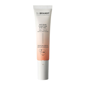 Dr. Brandt iD-STRESS eye gel with ceramic applicator delivering cooling hydration.