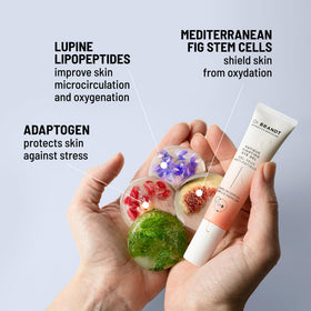 Dr. Brandt iD-STRESS's Energlow Complex supports a rested look around the eyes.