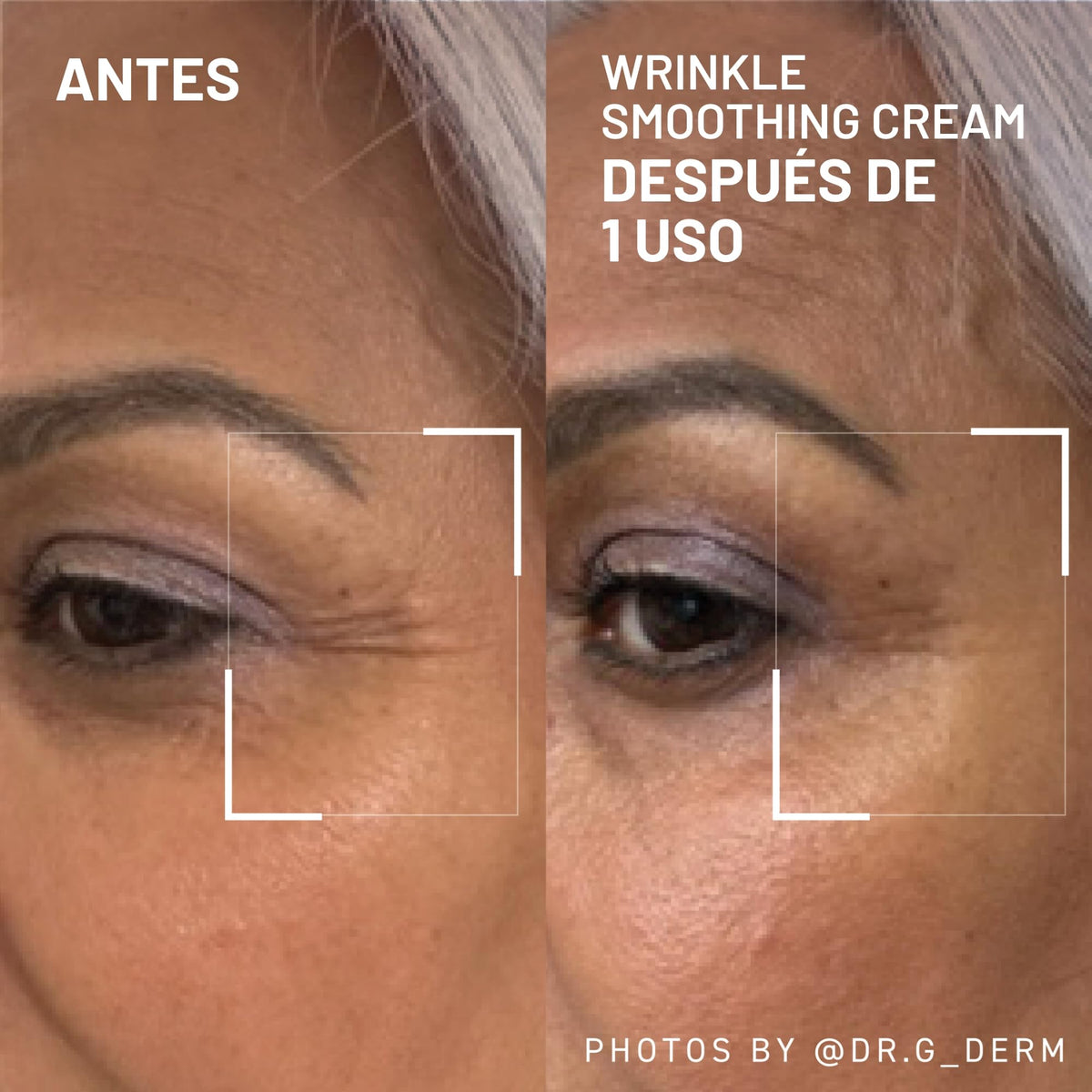 Texture close-up of Dr. Brandt Needles No More Wrinkle Smoothing Cream showing lightweight formula.