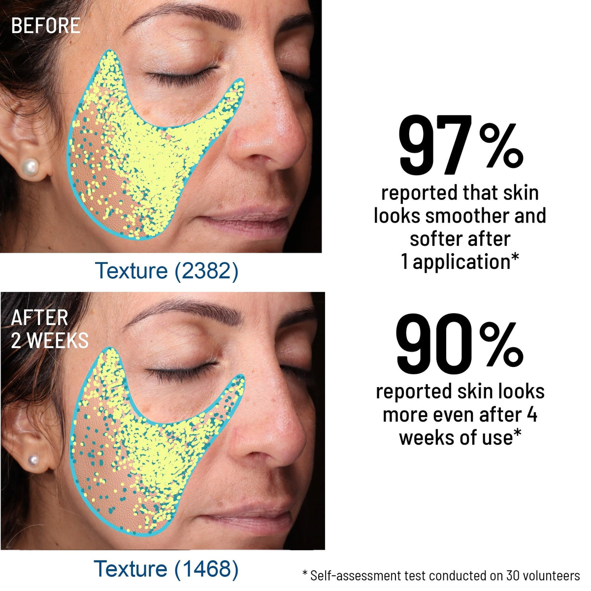 Dr. Brandt Skincare ingredients—aluminum crystals and lactic acid—for renewed texture.
